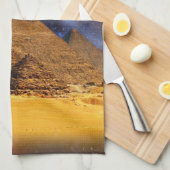 Kosmisch storm boven Egypte Theedoek (Quarter Fold)