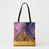 Kosmisch storm boven Egypte Tote Bag (Voorkant)