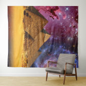 Kosmisch storm boven Egypte Wandkleed (In Situ (horizontaal))