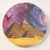 Kosmisch storm boven Egypte Zandsteen Onderzetter (Voorkant)