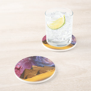 Kosmisch storm boven Egypte Zandsteen Onderzetter