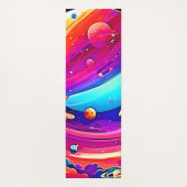 Kosmisch Symfonie Kunstwerk Yogamat (Achterkant)