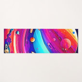 Kosmisch Symfonie Kunstwerk Yogamat (Voorkant (horizontaal))
