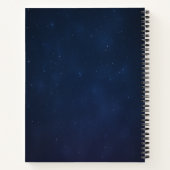 Kosmisch tijdschrift met veren en vlam notitieboek (Achterkant)