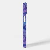 Kosmisch Turkoois-Paarse Veerwervelpatroon Case-Mate iPhone Case (Achterkant / Rechts)