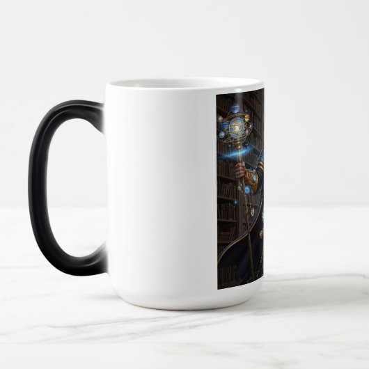 Kosmisch uurwerk maken Fantasy Sci-Fi Art Magische Mok (Links)