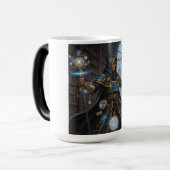 Kosmisch uurwerk maken Fantasy Sci-Fi Art Magische Mok (Voorkant links)