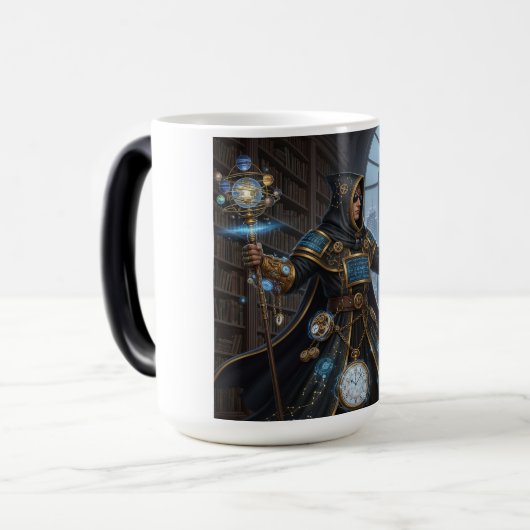 Kosmisch uurwerk maken Fantasy Sci-Fi Art Magische Mok (Voorkant links)