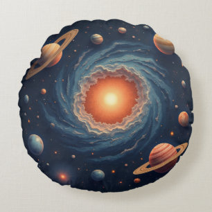Kosmisch verfkussen rond kussen