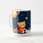 Kosmisch Verkenner Kind Astronaut Koffiemok (Voorkant links)