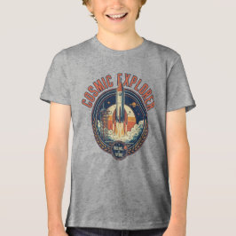 Kosmisch verkenner raketschip toekomstige ruimte Tri-Blend shirt