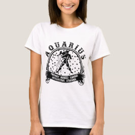 Kosmisch Visionair: Aquarius Zodiac T-shirt