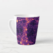 Kosmisch web latte mok (Linkerhoek)