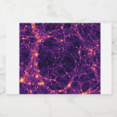 Kosmisch web sparkling wijnetiket (Enkel label)