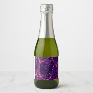 Kosmisch web sparkling wijnetiket