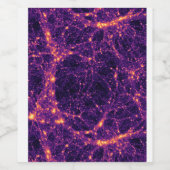 Kosmisch web wijn etiket (Enkel label)