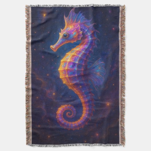 kosmisch zeepaardje deken (Voorkant Verticaal)