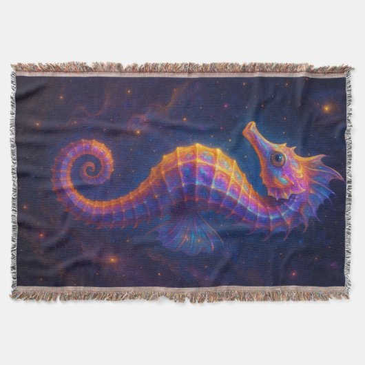 kosmisch zeepaardje deken (Voorkant)