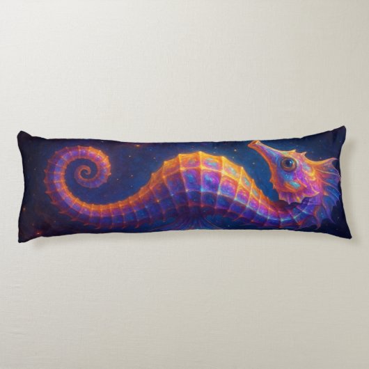 kosmisch zeepaardje lichaamskussen (Achterkant)