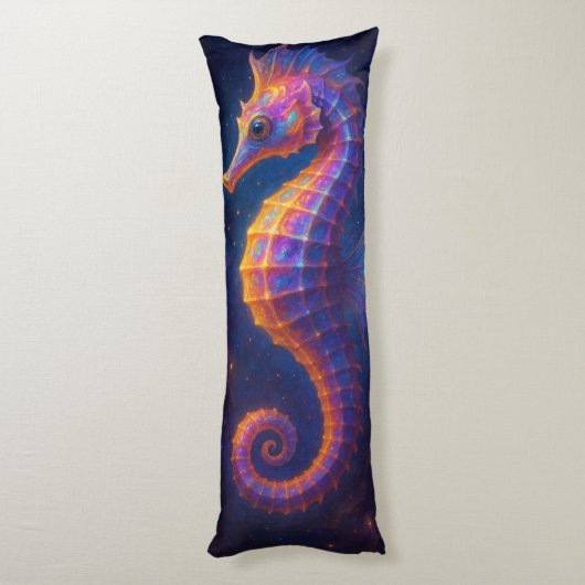 kosmisch zeepaardje lichaamskussen (Achterkant (Verticaal))