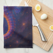 kosmisch zeepaardje theedoek (Quarter Fold)