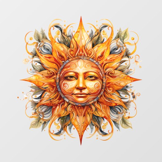 Kosmisch zonnetje raamsticker (Vel)