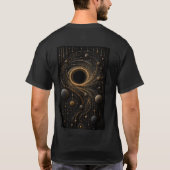 Kosmisch Zwart Gat 3D Micro Mozaïek T-shirt (Achterkant)