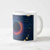 Kosmisch zwart gat en sterrenbeelden Art - Celesti Grote Koffiekop (Voorkant rechts)
