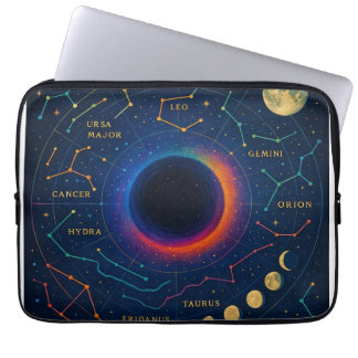 Kosmisch zwart gat en sterrenbeelden Art - Celesti Laptop Sleeve