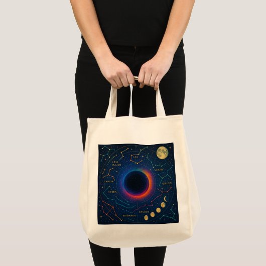 Kosmisch zwart gat en sterrenbeelden Art - Celesti Tote Bag (Voorkant (product))