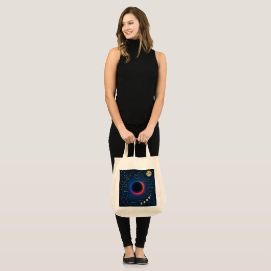 Kosmisch zwart gat en sterrenbeelden Art - Celesti Tote Bag (Voorkant (model))