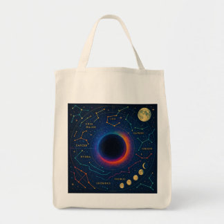 Kosmisch zwart gat en sterrenbeelden Art - Celesti Tote Bag