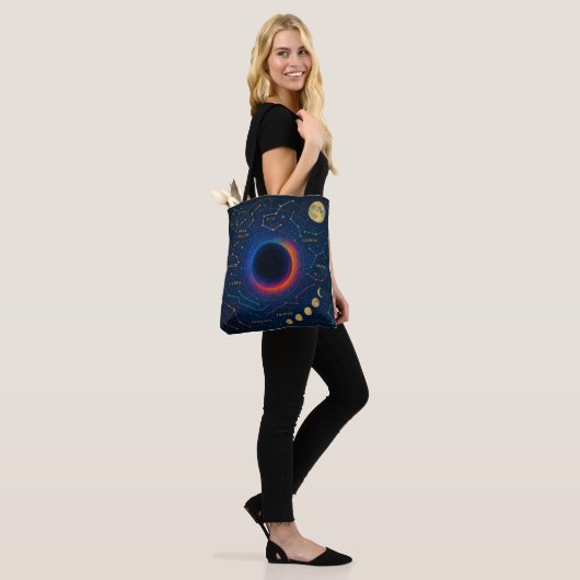 Kosmisch zwart gat en sterrenbeelden Art - Celesti Tote Bag (Op model)