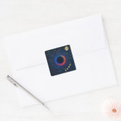 Kosmisch zwart gat en sterrenbeelden Art - Celesti Vierkante Sticker (Envelop)