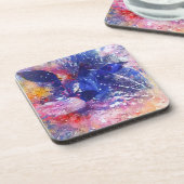 Kosmische Abstracte Cat Dreamscape Bier Onderzetter (Linkerzijde)