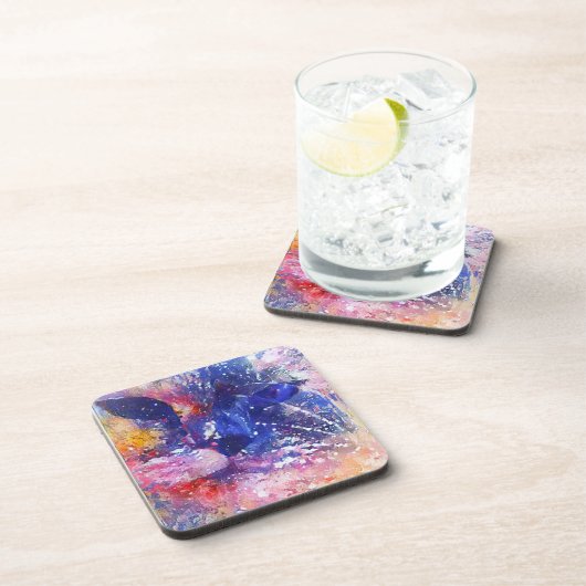 Kosmische Abstracte Cat Dreamscape Bier Onderzetter (Rechterzijde)