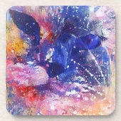 Kosmische Abstracte Cat Dreamscape Bier Onderzetter (Voorkant)