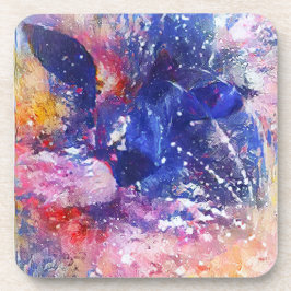 Kosmische Abstracte Cat Dreamscape Bier Onderzetter