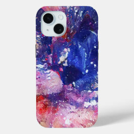 Kosmische Abstracte Cat Dreamscape iPhone 15 Case