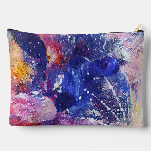 Kosmische Abstracte Cat Dreamscape Etui (Achterkant)