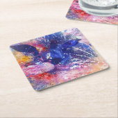 Kosmische Abstracte Cat Dreamscape Kartonnen Onderzetters (Schuin)