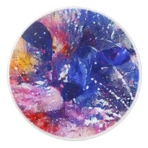 Kosmische Abstracte Cat Dreamscape