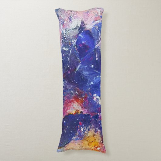 Kosmische Abstracte Cat Dreamscape Lichaamskussen (Voorkant Verticaal)