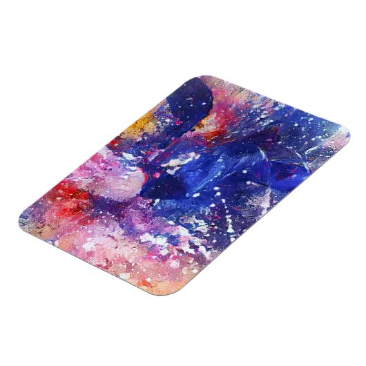 Kosmische Abstracte Cat Dreamscape Magneet (Linkerzijde)