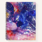 Kosmische Abstracte Cat Dreamscape Notitieboek (Voorkant)
