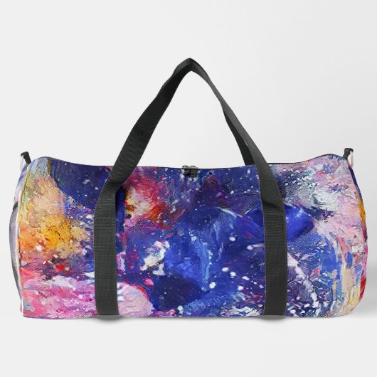 Kosmische Abstracte Cat Dreamscape Plunjezak (Achterkant)