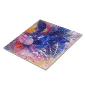 Kosmische Abstracte Cat Dreamscape Tegeltje (Zijkant)