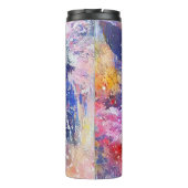 Kosmische Abstracte Cat Dreamscape Thermosbeker (Achterkant)