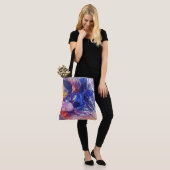 Kosmische Abstracte Cat Dreamscape Tote Bag (Op model)