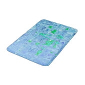Kosmische Abstracte Lavendel Grijs Retro Ripples Badmat (Gekanteld)